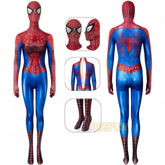 Classic Spider-man Cosplay Costume Female Tobey Maguire 3D Printed Suit