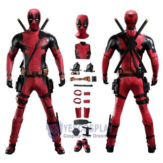 Deadpool 2 Deadpool Wade Winston Wilson Cosplay Costume Distressed Version