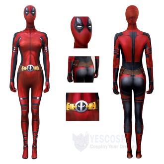 Female Deadpool 3 Cosplay Costumes Lady Deadpool Cosplay Jumpsuit