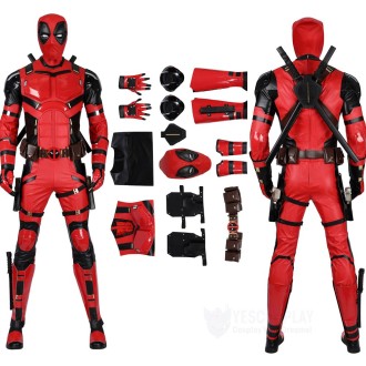 Deadpool 3 Cosplay Costumes Wade Wilson Red Cosplay Suit