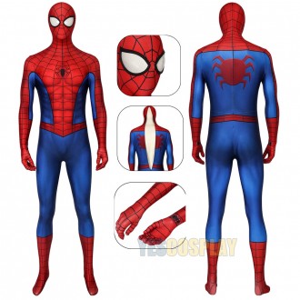 Game Spider-man PS4 Cosplay Costume Classic Spiderman Suit
