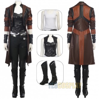 Gamora Cosplay Costume Guardians of The Galaxy 2 Suit Only Coat