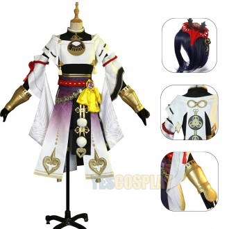 Genshin Impact Kujou Sara Cosplay Costumes