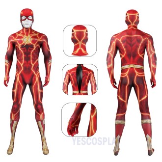 Flashpoint Cosplay Costumes TF 2023 Barry Allen Red Cosplay Jumpsuits