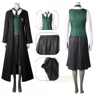 Hogwarts Legacy Cosplay Costumes Slytherin School Uniform Top Level
