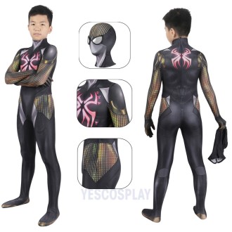 Kids Midnight Suns Spider-Man Cosplay Costumes Top Level