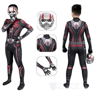 Kids Ant-Man And The Wasp Quantumania Cosplay Costumes Scott Lang Jumpsuit