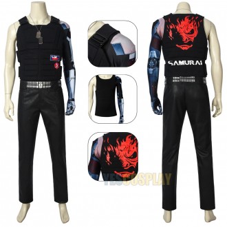 Johnny Silverhand Costumes Cyberpunk 2077 Cosplay Suits