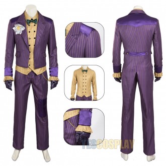 Joker Cosplay Costume Arkham Asylum Cosplay Suit
