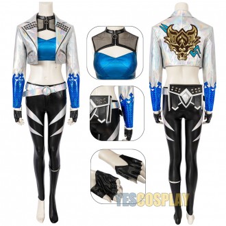 KDA All Out Akali Costumes LOL KDA Cosplay Suit