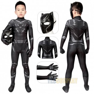 Kids Black Panther Costume Civil War Suit For Children