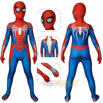 Kids Spider-man Advanced Suit PS4 Spiderman Cosplay Costume