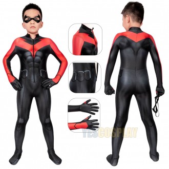 Kids Teen Titans The Judas Contract Dick Grayson Cosplay Suit