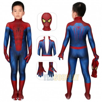 Kids The Amazing Spider-Man Peter Parker Cosplay Suit For Children
