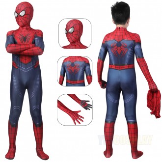 Kids Spiderman Peter Parker Cosplay Costume