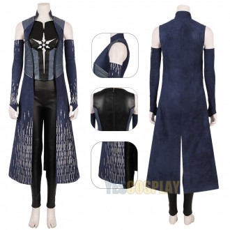 Killer Frost Caitlin Snow Costume TF 6 Deep Blue Cosplay Suit