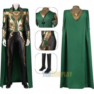 Loki Cosplay Costume Movie Thor Cosplay Deluxe Suits