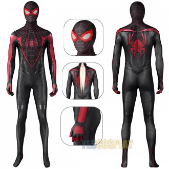 Miles Morales Costume Spiderman ps5 Spandex Cosplay Suit