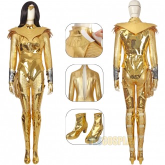 New WW 1984 Gold Armor Diana Prince Cosplay Costume