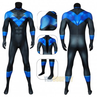 Dick Grayson Cosplay Costume Under the Red Hood 3D Printed Jumpsuit