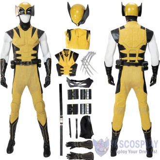 PS5 Wolverine Yellow Cosplay Costume Game Edition Jumpsuit Premium version