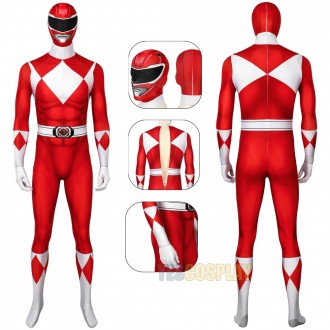 Red Ranger Cosplay Suit Power Rangers Red 3D Printed Cosplay Suit