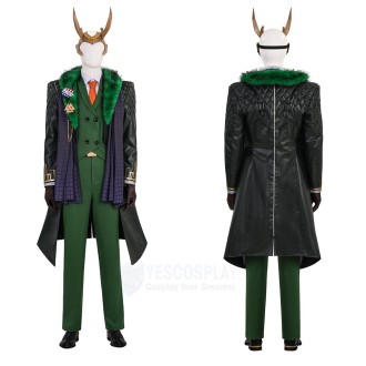 Loki Presidential Cosplay Costumes Rivals Charismatic Halloween Outfit