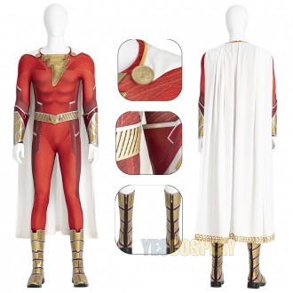 Billy Batson 2 Fury of the Gods Cosplay Costume Billy Batson Suit