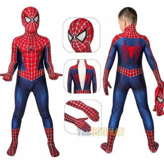 Spider-man 2 Kids Costume Tobey Maguire Cosplay Suit