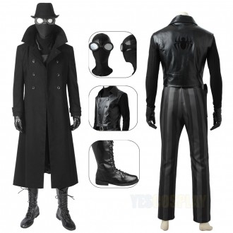 Spiderman Into the Spider-Verse Noir Cosplay Costume