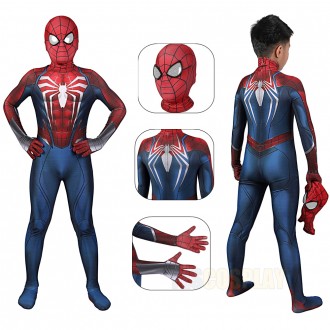 Kids Spider-Man 2 Peter Parker PS5 Cosplay Costume