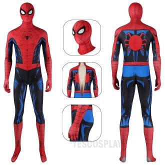 Spider man PS5 Vintage Comic Book Cosplay Costumes HQ Halloween Suit