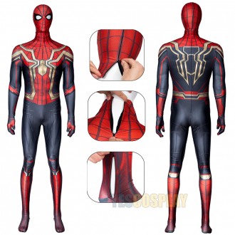 Spiderman No Way Home Cosplay Costume Iron Spider Deluxe Version