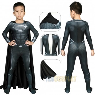Kids SuperHero Costume SuperHero Black Cosplay Suit