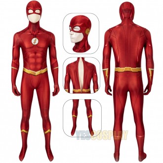 TF Season 5 Cosplay Costumes Barry Allen HQ Printed Suit