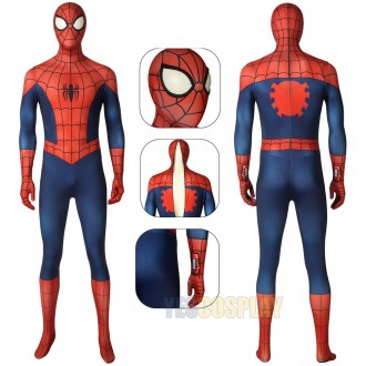 Ultimate Spider-Man Classic Costume Red and Blue Cosplay Suit