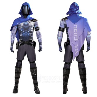 Omen Cosplay Costumes Valorant Game HQ Printed Superhero Suits