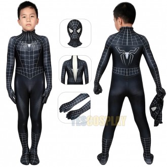 Venom Costumes For Kids Spider-man Venom Black Cosplay Suit