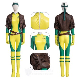 Rogue Cosplay Costumes X-Men Printed Superhero Suits for Halloween