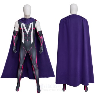 Magneto Cosplay Costumes X-Men 97 Halloween Cloak and JumpSuits with Scarf