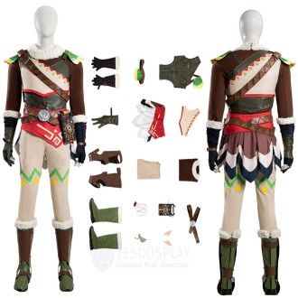 Link Snowquill Set Cosplay Costumes Zelda Tears of the Kingdom Outfit