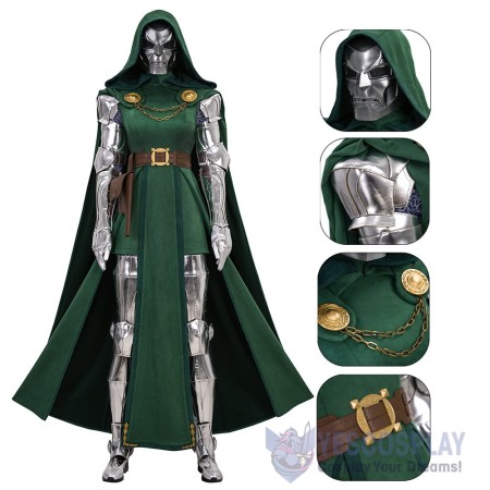 Doctor Doom Victor Von Doom Cosplay Costume for Women Premium Suit