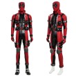 Deadpool Cosplay Costume Game Rivals Version Red & Black Leather Tactical Halloween Suit