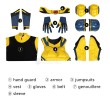 Deadpool 3 Cosplay Costume Wolverine Cosplay Suit Yellow Halloween