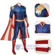 Homelander Jumpsuit Cosplay Costume The Boys Bodysuit with Cloak