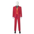 Arthur Cosplay Costumes Joaquin Phoenix Red Cosplay Suits