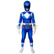 Kids Blue Ranger Cosplay Suit 3D Printed Costume For Halloween