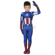 Kids Captain America Costume Classic Captain America Blue Cosplay Suit