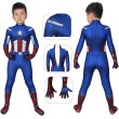 Kids Captain America Costume Classic Captain America Blue Cosplay Suit