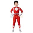 Kids Red Ranger Cosplay Costume Suit Power Ranger 3D Suit For Halloween